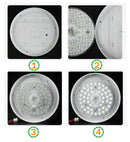 Axyaa LED Panel Ceiling Lamp Circle Ring Light 12W-36W AC220V