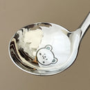 Axyaa Long Handle Stainless Steel Soup Spoon, Thickened & Dishwasher Safe