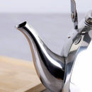 Axyaa Stainless Steel Flower Teapot with Filter, Large Capacity for Gas Stove & Electric Furnace