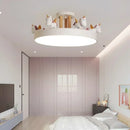 Nordic Modern Unicorn LED Ceiling Lamp for Living Room by Axyaa