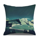 Axyaa Landscape Linen Pillowcase - Home Sofa Office Decoration - 45*45cm