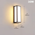 Axyaa Outdoor LED Motion Sensor Wall Light Waterproof Garden Porch Balcony Lamp