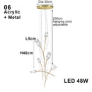 Axyaa Tulips Pendant Lights: Elegant Textured Lustre Flowers LED Dimmable Lamps