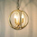 Axyaa Iron Industrial Ball Chandelier Candle Light for Home Decor, Kitchen & Dining Room