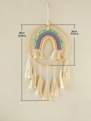 Macrame Rainbow Wall Hanging Decor for Stylish Home Interiors by Axyaa
