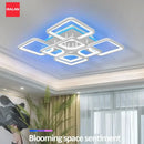 Axyaa LED Pendant Chandelier with Remote Control Dimmable Lighting