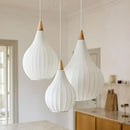 Axyaa Wabi-Sabi Cloth E27 Pendant Lamps for Dining Room Kitchen Bar Chandeliers