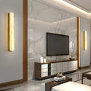 Axyaa Marble Wall Lamp: Designer Natural Copper LED Lighting for Various Rooms