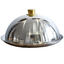 Axya 304 Stainless Steel Plate Lid - Round Cake Steak Cover Tray Pan Wok