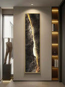 Axyaa Crystal Porcelain Mountain LED Wall Lamp for Home Decoration