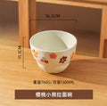 Axyaa Kids' Ceramic Noodle Soup Bowl Large Cute Cartoon Rice Household Bowl