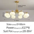 Axyaa Nordic Glass LED Pendant Lights for Home Decor and Interior Lighting