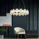Axyaa LED Chandeliers with Marble Decoration for Home and Restaurantitals