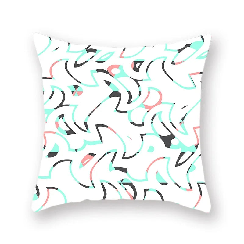 Axyaa Abstract Arrow Star Pattern Cushion Cover 45x45cm