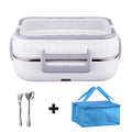 Axyaa Electric Lunch Box: Portable 2 in 1 Car Office Food Warmer & Container