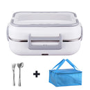 Axyaa Electric Lunch Box: Portable 2 in 1 Car Office Food Warmer & Container