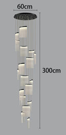Axyaa Modern Staircase Chandeliers LED Pendant Light for Living Room Decor