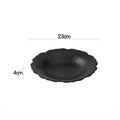 Axyaa Flower Striped Ceramic Plate Set.