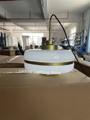 Axyaa Milky Glass Pendant Light Ceiling Lamps for Kitchen Dining Living Room