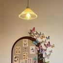 Axyaa LED Glass Chandelier for Bedside Bar Dining Room Home Decoration