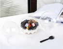 Axya Round Dessert Cups with Lid - Pack of 50 or 100