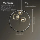 Axyaa Nordic Bubble Pendant Light for Modern Creative Restaurants and Bars