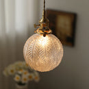 Axya Glass Droplight: Modern French Retro Indoor Pendant Light