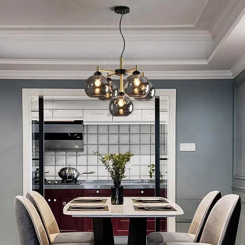 Axyaa Modern LED Chandeliers for Living & Dining Room Lighting