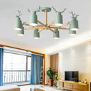 Axyaa Colorful Deer Shape Ceiling Light for Dining Room