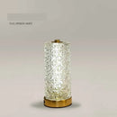Axyaa Crystal Table Lamp: Dimmable Rechargeable LED Bedside Study Desk Light