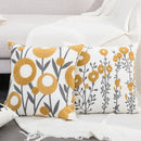 Axyaa Flower Embroidery Pillowcase Cojines Cotton Decorative Cushion Covers
