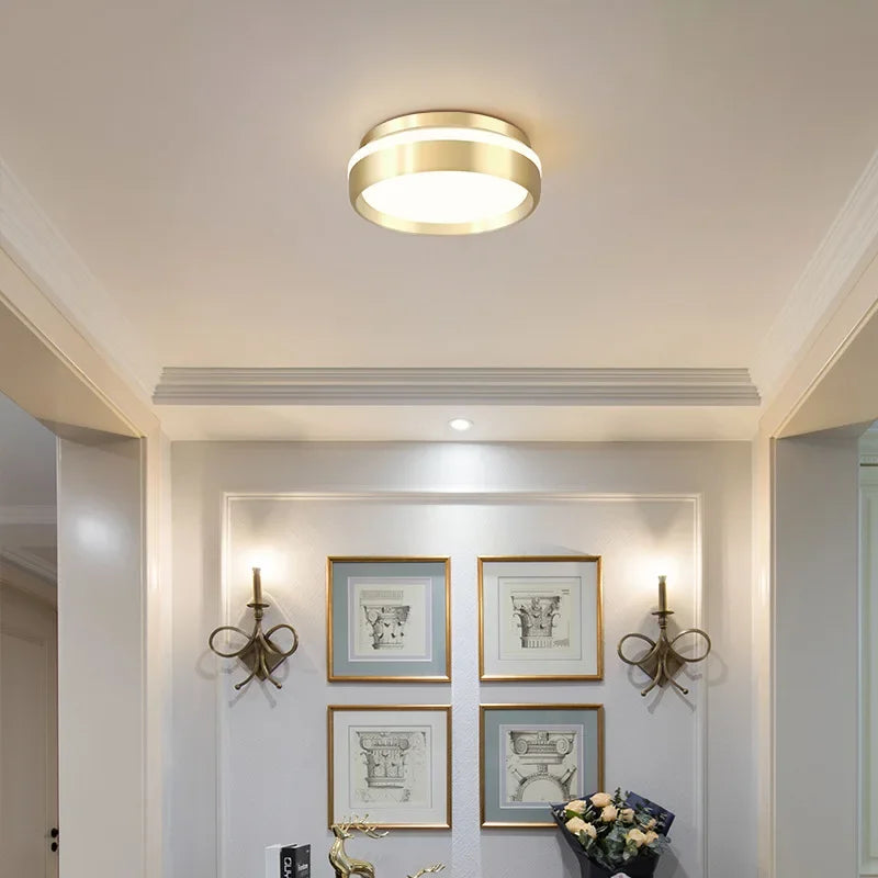 Axya LED Aisle Ceiling Light: Modern Luxury Circular Lighting Fixture