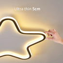Axyaa Star LED Ceiling Light: Modern Bedroom Study Room Lamp Fixture