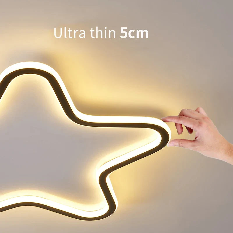 Axyaa Star LED Ceiling Light: Modern Room Decoration Fixture