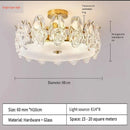 Cream French Ceiling Lamp for Romantic Rooms by Axyaa