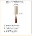 Axyaa Wabi-sabi Solid Wood LED Floor Lamp for Living Room, Study, Bedroom