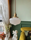 Axyaa Glass Shade LED Pendant Lamp for Minimalist Indoor Lighting