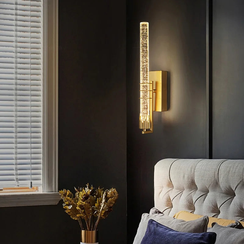 Axyaa Bubble Crystal Wall Lamps: Elegant Indoor Lighting for Living Room, Bedroom, Study & More