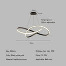 Axyaa Minimalist Ring Led Pendant Light Chandelier for Living Dining Bedroom Decor