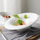 Axya Ceramic Snack Plates Set - Restaurant Quality Solid Color Tableware Bowls & Plates