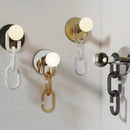 Axyaa Modern Glass Chain Chandelier Swagged Hanging Light Colorful Suspension Luminaire