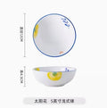 Axyaa 5 Inch Ceramic Bowl Set for Vegetables, Soup, Eggs, Air Fryer, Salad, Noodles