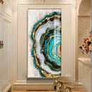 Axyaa LED Crystal River Hanging Paintings with Remote Dimming for Home Wall Decoration