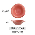 Axyaa Wave Shaped Salad Bowl Saucer, Cream Color, Dishwasher Safe