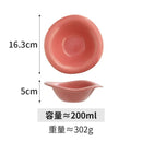 Axyaa Wave Shaped Salad Bowl Saucer, Cream Color, Dishwasher Safe
