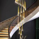 Axyaa Modern Stair Chandelier Pendant Lights Indoor Ceiling Lamp LED Chandeliers