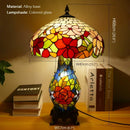 Axyaa Tiffany Stained Glass Table Lamp - Retro Luxe for Living Room & Bedroom