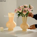 Axyaa Glass Vase Flower Arrangement Hydroponic Vase Artistic Flowers Decor Vase
