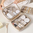 Axyaa Waterproof Makeup Bag: Large Capacity, Portable Organizer for Travel Toiletries