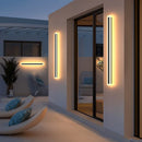 Axyaa Minimalist Outdoor Wall Lamp, Waterproof Long Strip Courtyard and Villa Lighting